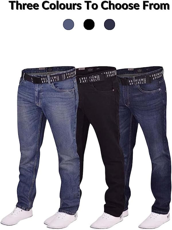 Smith and Jones Branded Jean Hardwearing Fashion Denim Dark Blue 38W / 34L