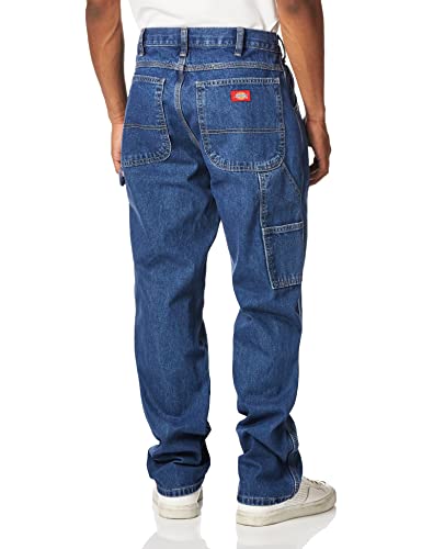 Dickies Men's Denim Utility Jean Relaxed, Indigo Blue, 36W x 30L
