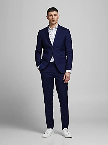 Jack & Jones Men's Jprblafranco Business Suit Pants Set, Medieval Blue, 40 UK