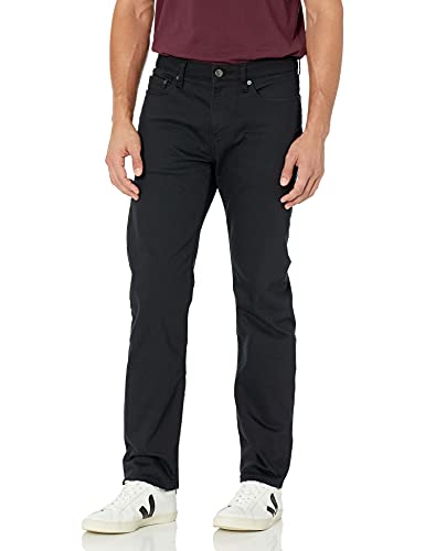 Amazon Essentials Men's Straight-Fit Jean, Black, 34W / 28L