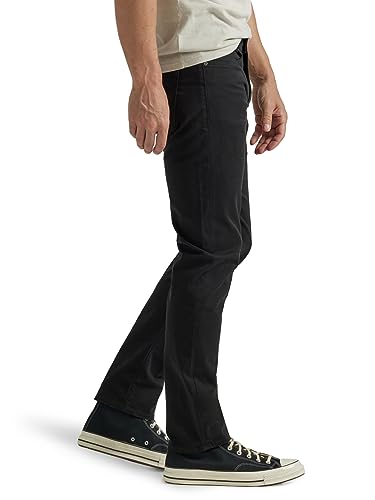 Lee Men's Performance Series Slim Straight Leg Jean Extreme Motion, Black, 34W x 32L