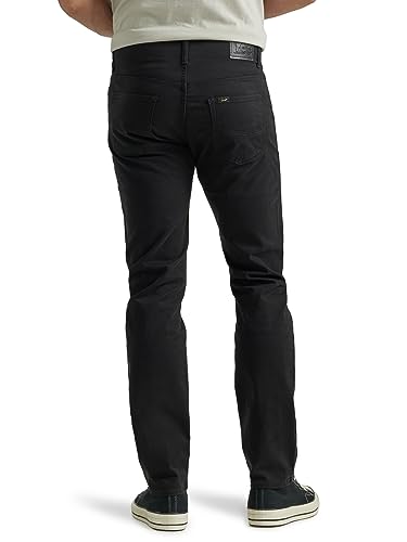 Lee Men's Performance Series Slim Straight Leg Jean Extreme Motion, Black, 34W x 32L