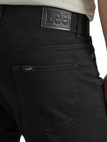 Lee Men's Performance Series Slim Straight Leg Jean Extreme Motion, Black, 34W x 32L