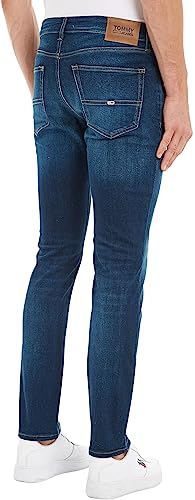 Tommy Jeans Men's Scanton Slim Asdbs Jeans, Aspen Dark Blue Stretch, 36W / 32L