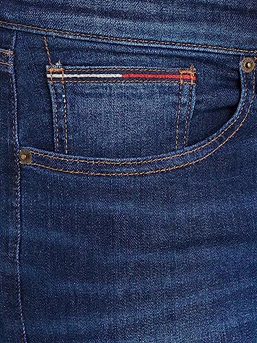 Tommy Jeans Men's Ryan Rlxd Strght Asdbs Jeans, Aspen Dark Blue Stretch, 36W / 32L