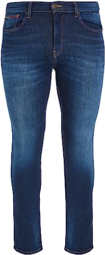 Tommy Jeans Men's Ryan Rlxd Strght Asdbs Jeans, Aspen Dark Blue Stretch, 36W / 32L