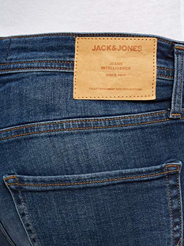JACK & JONES Men's Jeans: Tim Straight Legs, Slim Fit, Flat Front - Tim Original., Colours:Dark Blue-2, Pant Size:32W / 32L