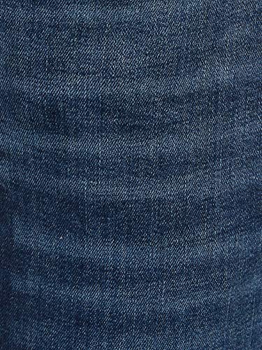 JACK & JONES Men's Jeans: Tim Straight Legs, Slim Fit, Flat Front - Tim Original., Colours:Dark Blue-2, Pant Size:32W / 32L