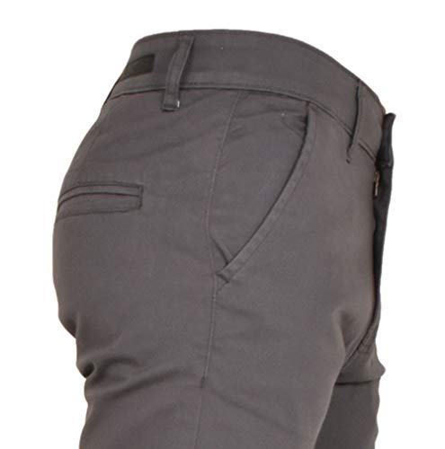 Enzo Men EZ348 Chino Jeans Grey 34L