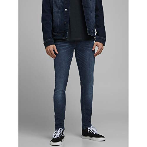 Jack & Jones Men's Jjiliam Jjoriginal Agi 004 Noos Skinny Jeans, Blue (Blue Denim Blue Denim), 32W / 32L