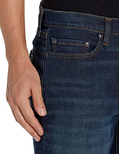 Amazon Essentials Men's Comfort Stretch Straight Slim-Fit Jean (Previously Goodthreads), Dark Blue Vintage, 40W / 29L