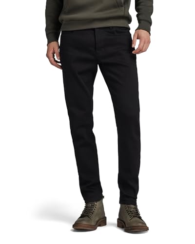 G-STAR RAW Men's 3301 Slim Jeans, Black (pitch black 51001-B964-A810), 32W / 32L