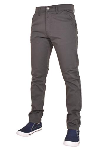 Enzo Men EZ348 Chino Jeans Grey 34L