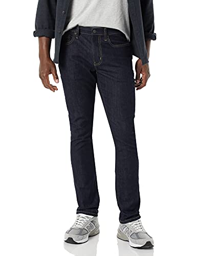 Amazon Essentials Men's Skinny-fit High Stretch Jean, Rinsed, 33W / 28L