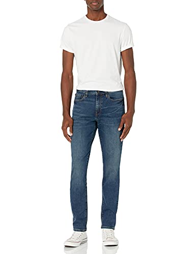 Amazon Essentials Men's Comfort Stretch Slim-Fit Jean (Previously Goodthreads), Medium Blue, 42W / 30L
