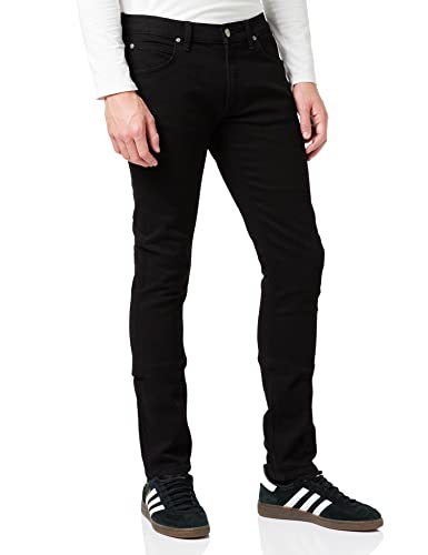 Lee Men's Luke Jeans, Black Clean Black, 34W / 32L