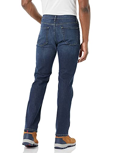 Amazon Essentials Men's Straight-Fit High Stretch Jean, Dark Wash, 38W / 29L