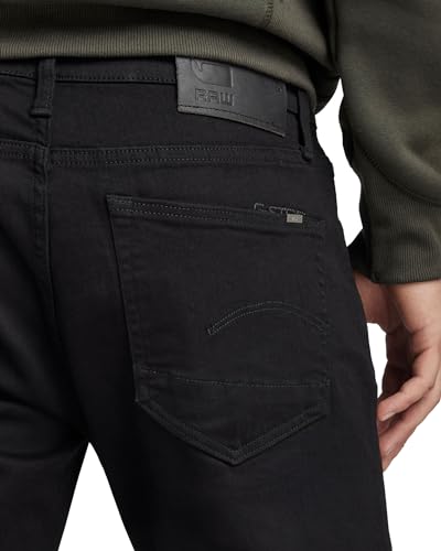 G-STAR RAW Men's 3301 Slim Jeans, Black (pitch black 51001-B964-A810), 32W / 32L