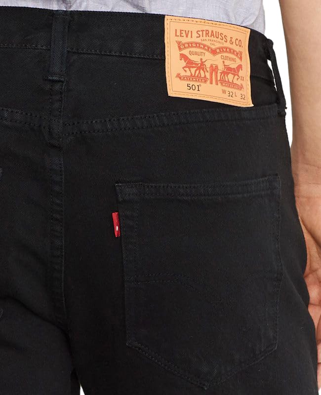Levi's Men's 501® Original Fit Jeans Stonewashed Black, 32W / 32L