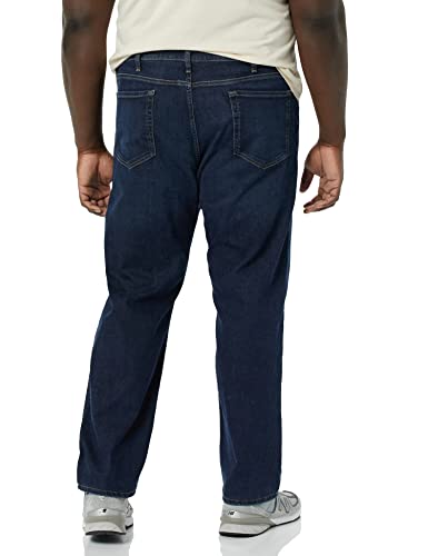 Amazon Essentials Men's Straight-Fit High Stretch Jean, Dark Wash, 38W / 29L