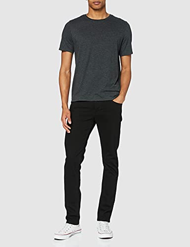 Jack & Jones Men's Jjiglenn Jjfelix Am 046 50 Sps Noos Slim Jeans, Black Denim, 36W 32L UK