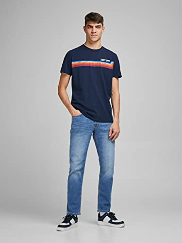 JACK & JONES Mens Mike Original 814 Jeans - Blue Denim - 34R