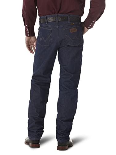 Wrangler Men's Premium Performance Cowboy Cut Regular Fit Jean, Rigid Navy, 38W / 34L