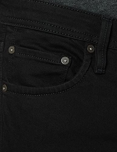 Jack & Jones Men's Jjiglenn Jjfelix Am 046 50 Sps Noos Slim Jeans, Black Denim, 36W 32L UK