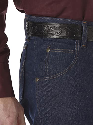 Wrangler Men's Premium Performance Cowboy Cut Regular Fit Jean, Rigid Navy, 38W / 34L