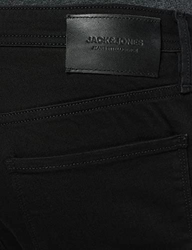 Jack & Jones Men's Jjiglenn Jjfelix Am 046 50 Sps Noos Slim Jeans, Black Denim, 36W 32L UK