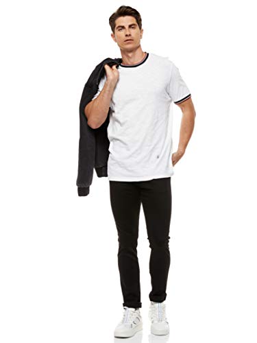 Jack & Jones Men's Jjiglenn Jjfelix Am 046 50 Sps Noos Slim Jeans, Black Denim, 36W 32L UK