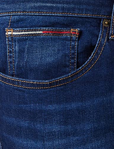Tommy Jeans Men's Austin Slim Tapered Asdbs Jeans, Aspen Dark Blue Stretch, 32W / 32L