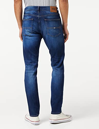Tommy Jeans Men's Austin Slim Tapered Asdbs Jeans, Aspen Dark Blue Stretch, 32W / 32L