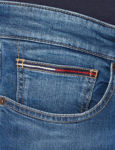 TOMMY JEANS Men's Scanton Slim Wmbs Jeans, Wilson Mid Blue Stretch, 32W / 32L