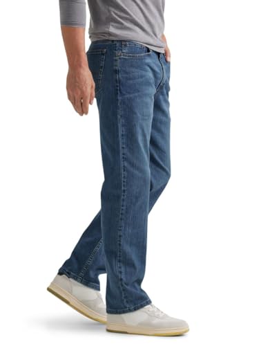 Wrangler Authentics Men's Classic Comfort-Waist Jean, Blue Ocean, 36W x 30L