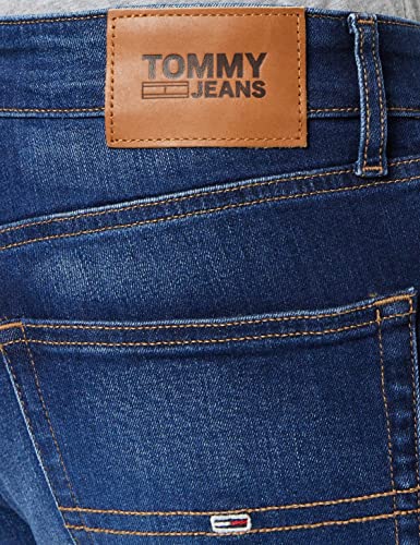 Tommy Jeans Men's Austin Slim Tapered Asdbs Jeans, Aspen Dark Blue Stretch, 32W / 32L
