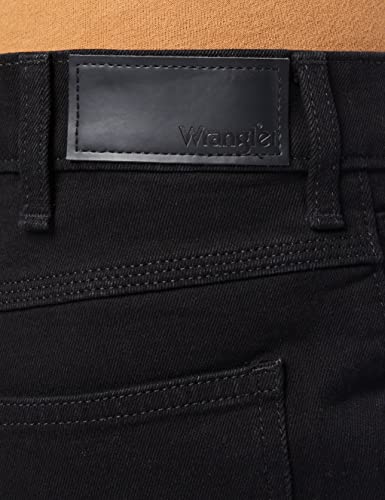 Wrangler Men's Authentic Regular Jeans, Black Rinse, 34W / 30L