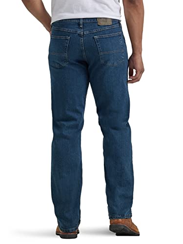 Wrangler Authentics Men's Classic Relaxed Fit Jean, Military Blue Flex, 35W x 29L
