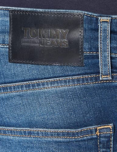 TOMMY JEANS Men's Scanton Slim Wmbs Jeans, Wilson Mid Blue Stretch, 32W / 32L