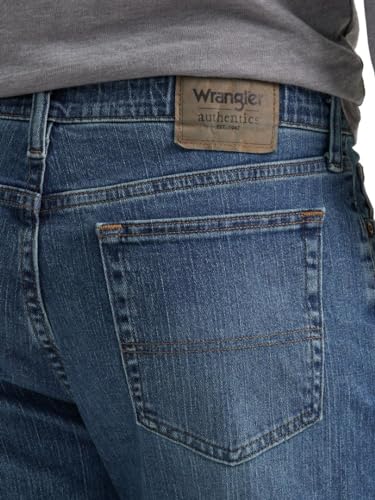 Wrangler Authentics Men's Classic Comfort-Waist Jean, Blue Ocean, 36W x 30L