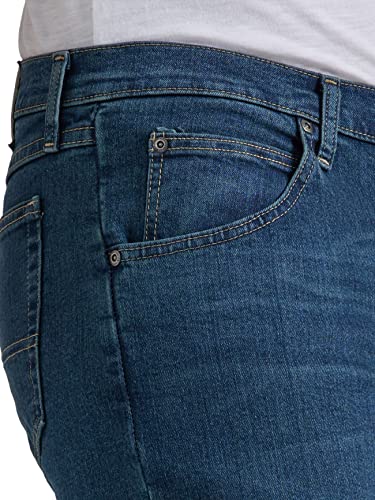 Wrangler Authentics Men's Classic Relaxed Fit Jean, Military Blue Flex, 35W x 29L