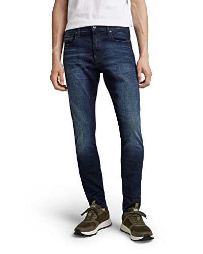 G-STAR RAW Men's Revend Skinny Jeans, Blue (dk aged 51010-6590-89), 34W / 30L