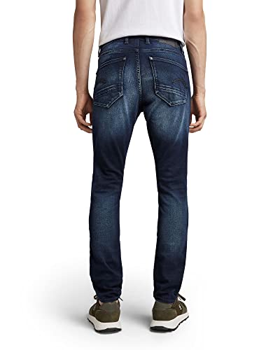 G-STAR RAW Men's Revend Skinny Jeans, Blue (dk aged 51010-6590-89), 34W / 30L