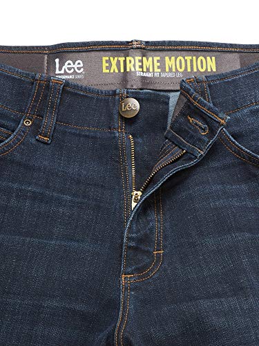 Lee Men's Performance Series Extreme Motion Straight Fit Tapered Leg Jeans, Maverick, 34W 32L UK