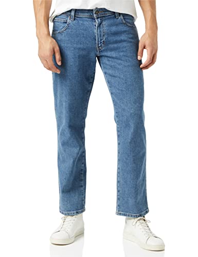 Wrangler Men's Slim Fit Jeans, Blue (Stonewash), 38W / 32L