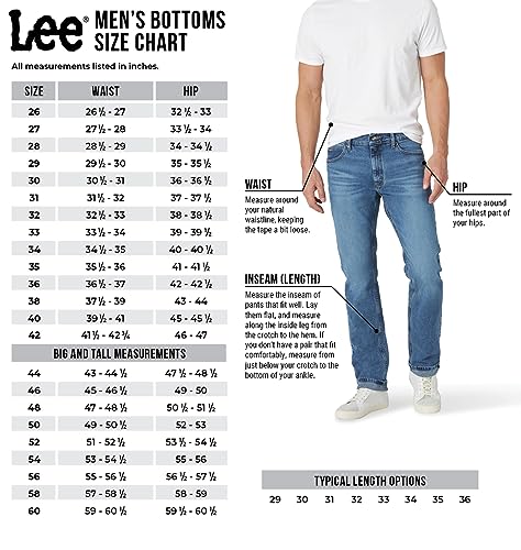 Lee Men's Performance Series Extreme Motion Straight Fit Tapered Leg Jeans, Maverick, 34W 32L UK
