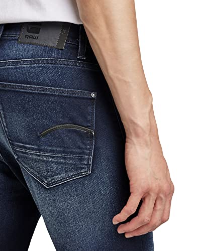G-STAR RAW Men's Revend Skinny Jeans, Blue (dk aged 51010-6590-89), 34W / 30L