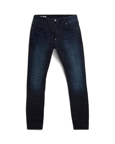 G-STAR RAW Men's Revend Skinny Jeans, Blue (dk aged 51010-6590-89), 34W / 30L