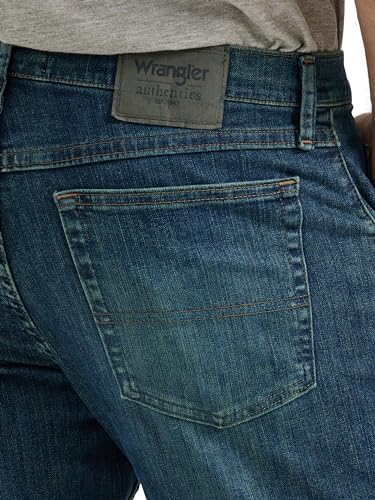 Wrangler Authentics Men's Authentics Mens Classic Regular-fit Jeans, Twilight Flex, 34W 30L UK