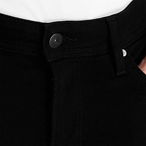 Jack and Jones Mens Skinny Jeans Pants Trousers Bottoms Lightweight Zip Black 014 34W R